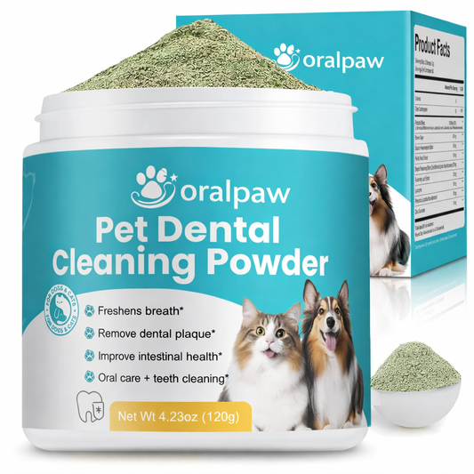 OralPaw™Pet Dental Cleaning Powder — Tartar Control  Breath Freshening