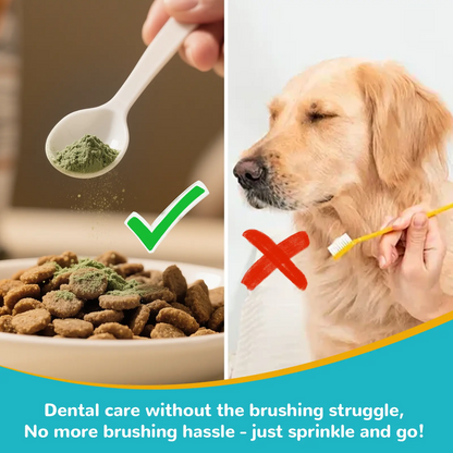 OralPaw™Pet Dental Cleaning Powder — Tartar Control  Breath Freshening