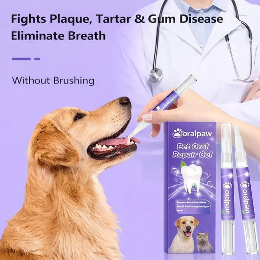 OralPaw™ Pet Oral Repair Gel - Dog Cat Oral Hygiene|Removal of Tooth Stains