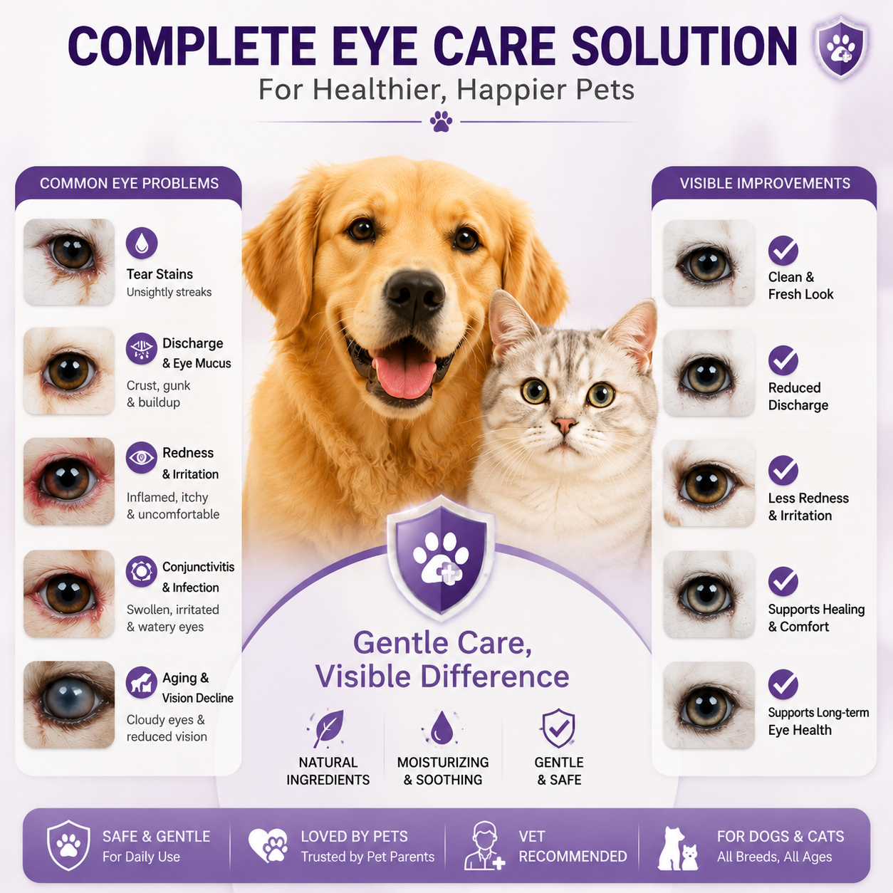 🎉LAST DAY BUY 1 GET 1🔥 OralPaw™ Pet Eye Drops for Dogs & Cats – Gentle Daily Eye Care