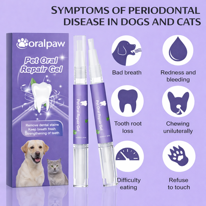 OralPaw™ Pet Oral Repair Gel - Dog Cat Oral Hygiene|Removal of Tooth Stains
