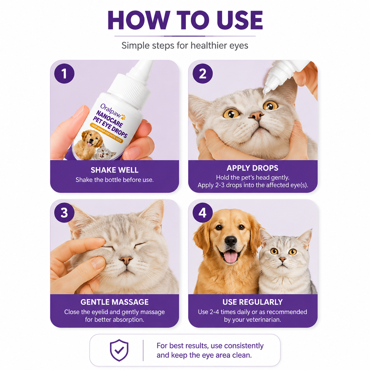 🎉LAST DAY BUY 1 GET 1🔥 OralPaw™ Pet Eye Drops for Dogs & Cats – Gentle Daily Eye Care